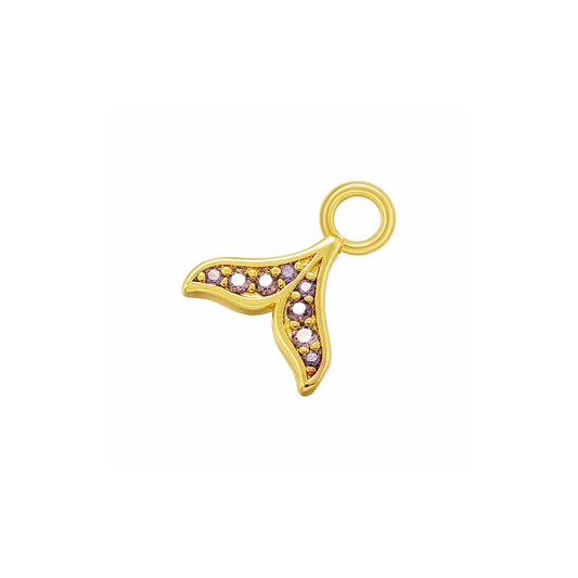 Colgante Cola de Ballena Zircones Lila
