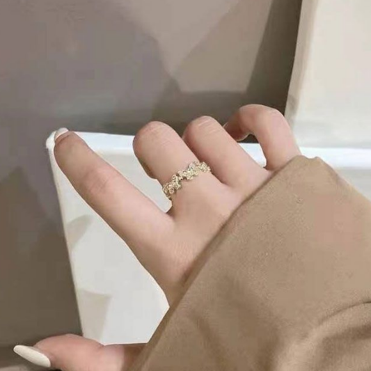 Anillo Dorado Mariposa