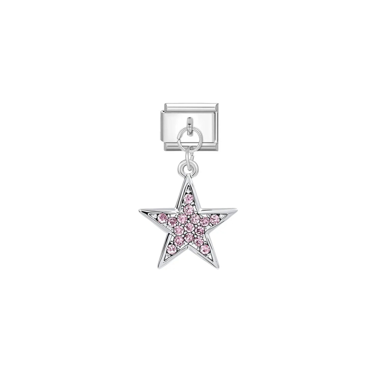 Charm Colgante Estrella Rosa