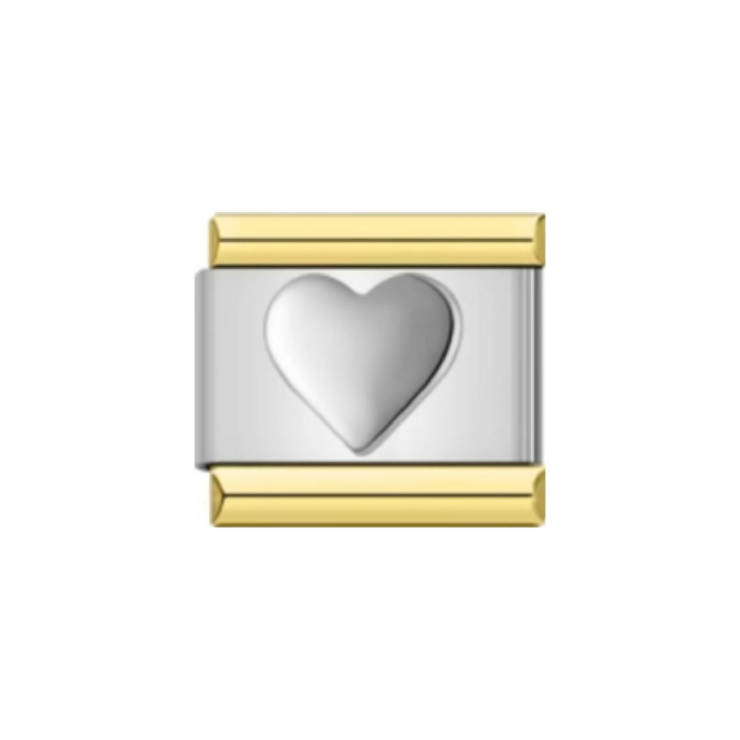 Charm Corazón Plateado