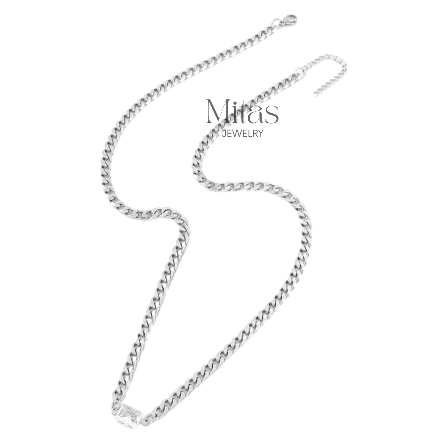 Cadena Dorada & Plateada Detalle Cristal