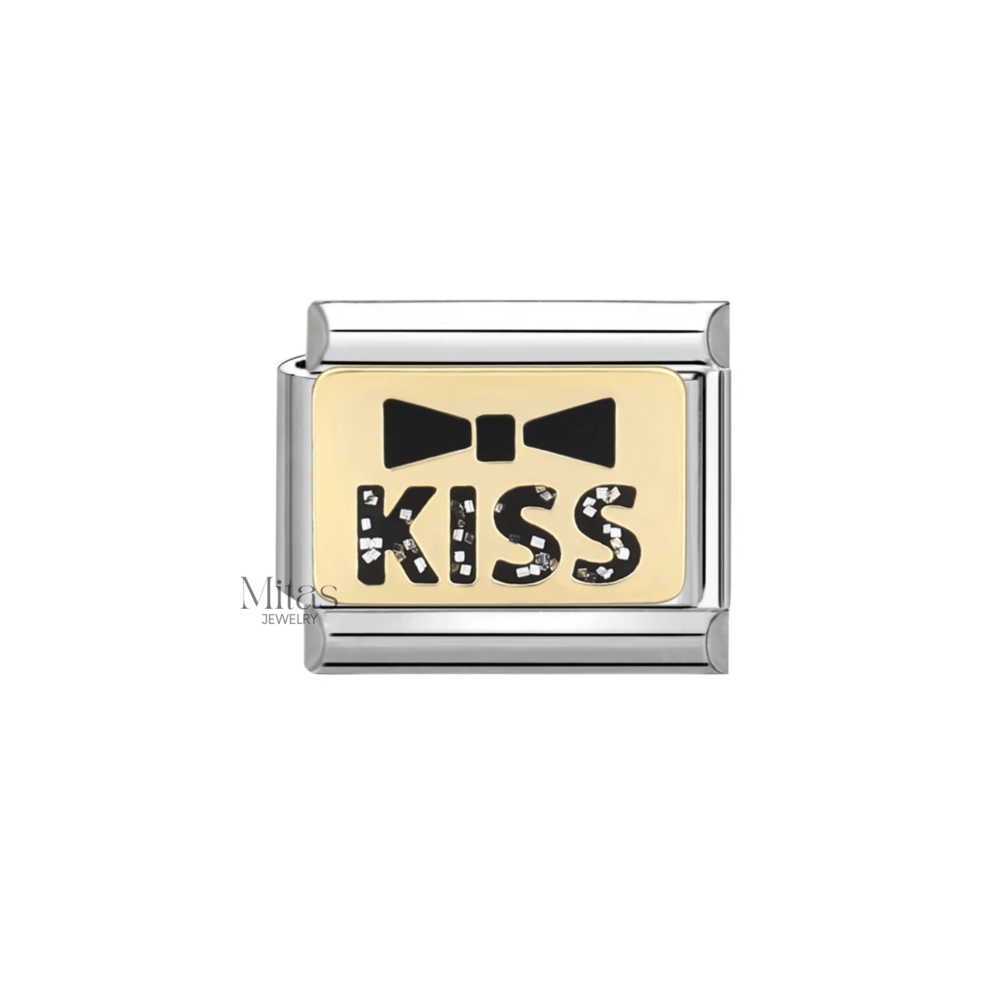 Charm KISS detalle Dorado