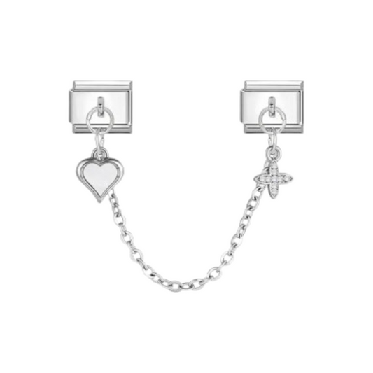 Charm Cadena Corazón Estrella