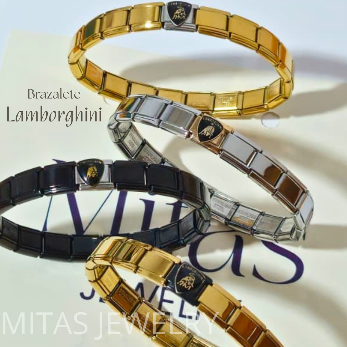 Charm Lamborghini - Plateado & Dorado