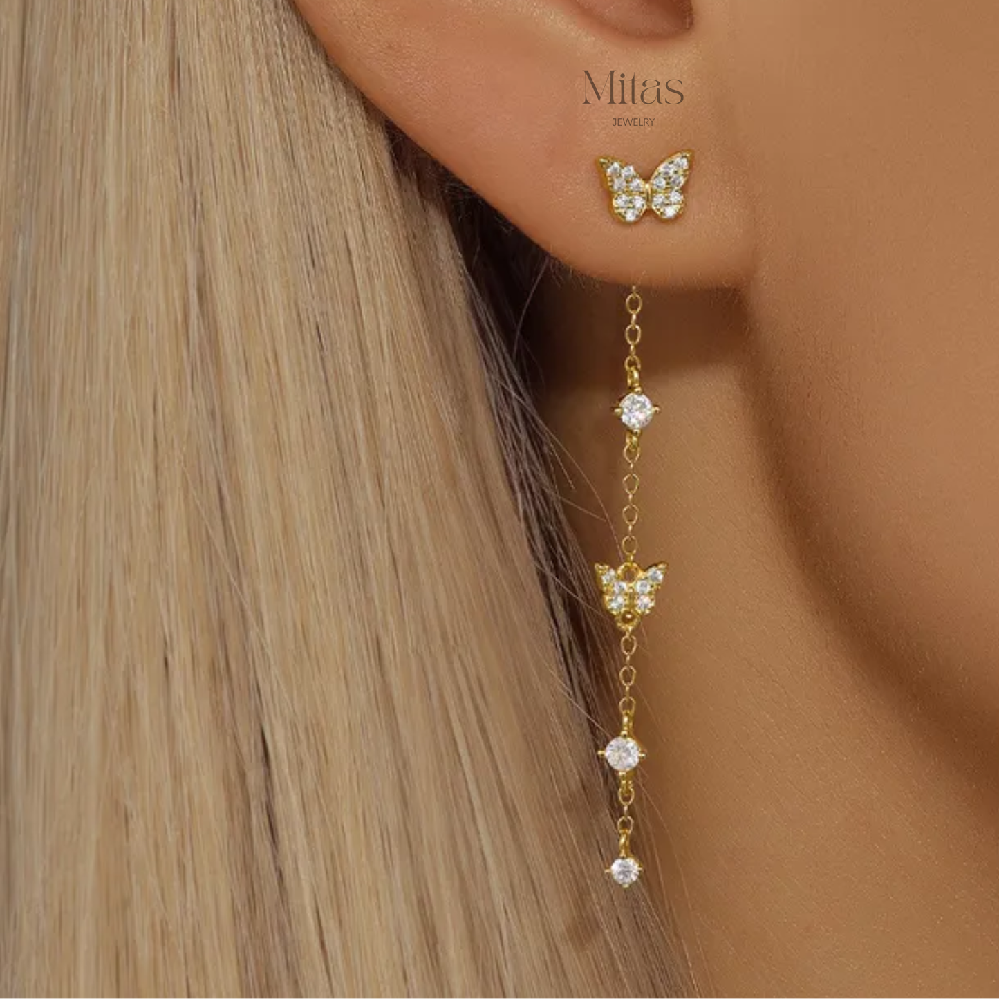 Aretes Largos Plata 925