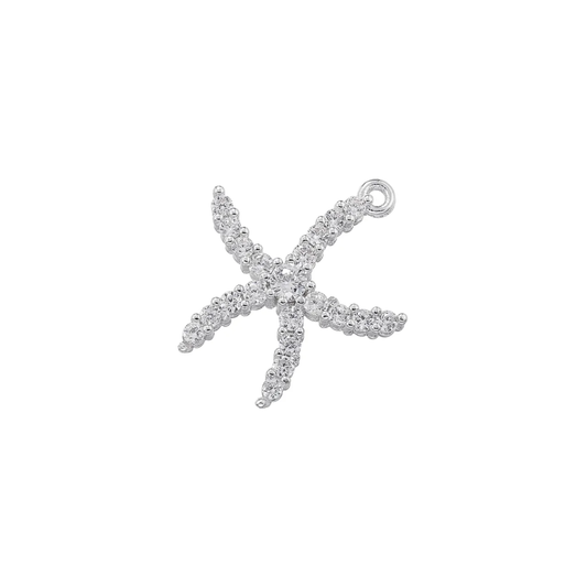Colgante Estrella de Mar Plateado