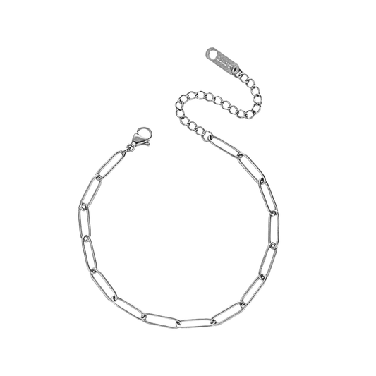 Brazalete Tipo Clip Plateado
