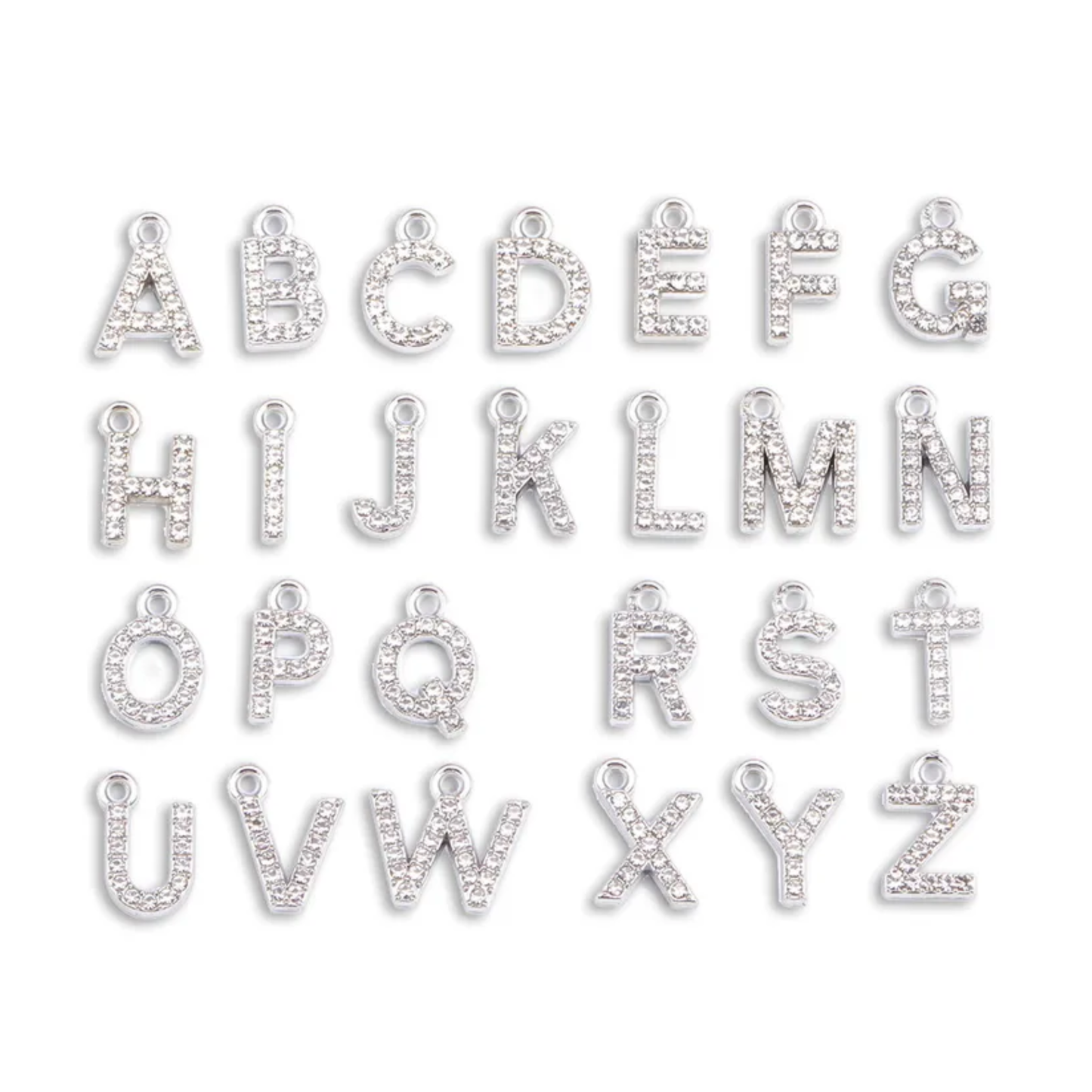 Colgante Letras Plateadas