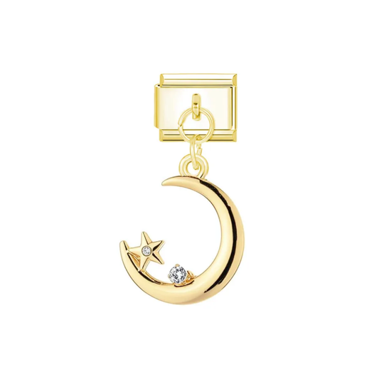 Charm Luna Plateada & Dorada