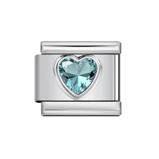 Charm Corazón Celeste/Amarillo/Verde/Rosa