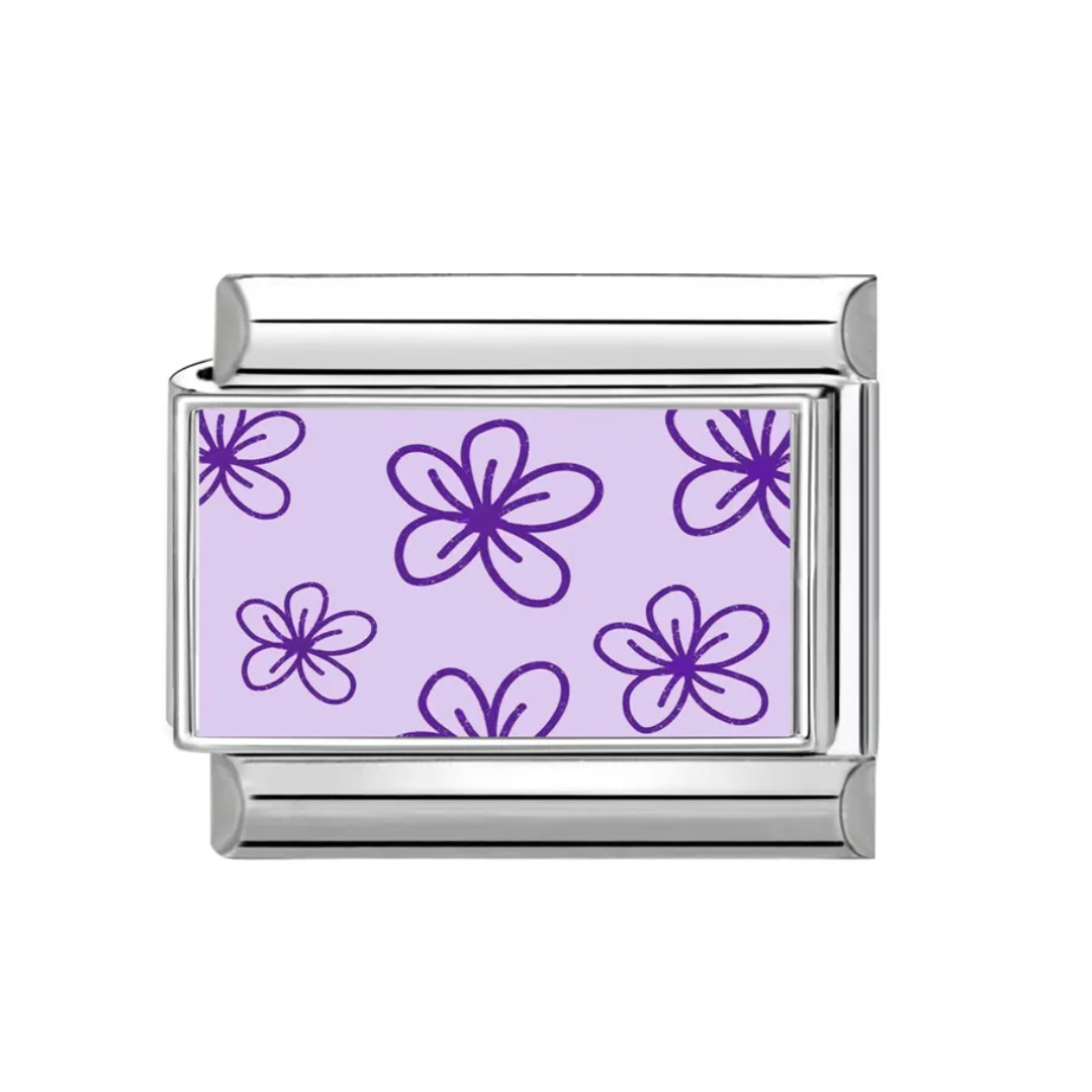 Charm Flores Moradas