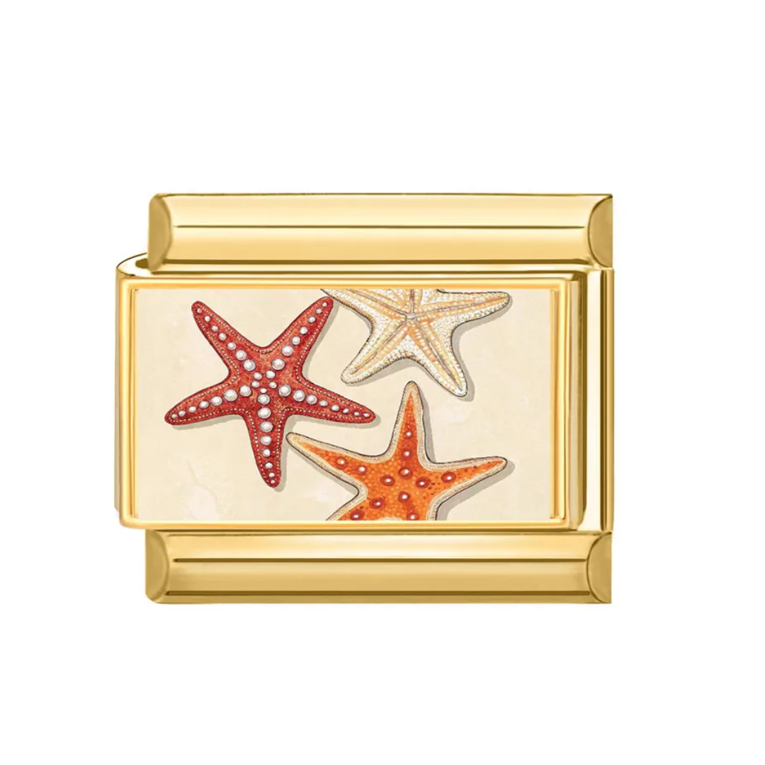 Charm Dorado Estrellas de Mar