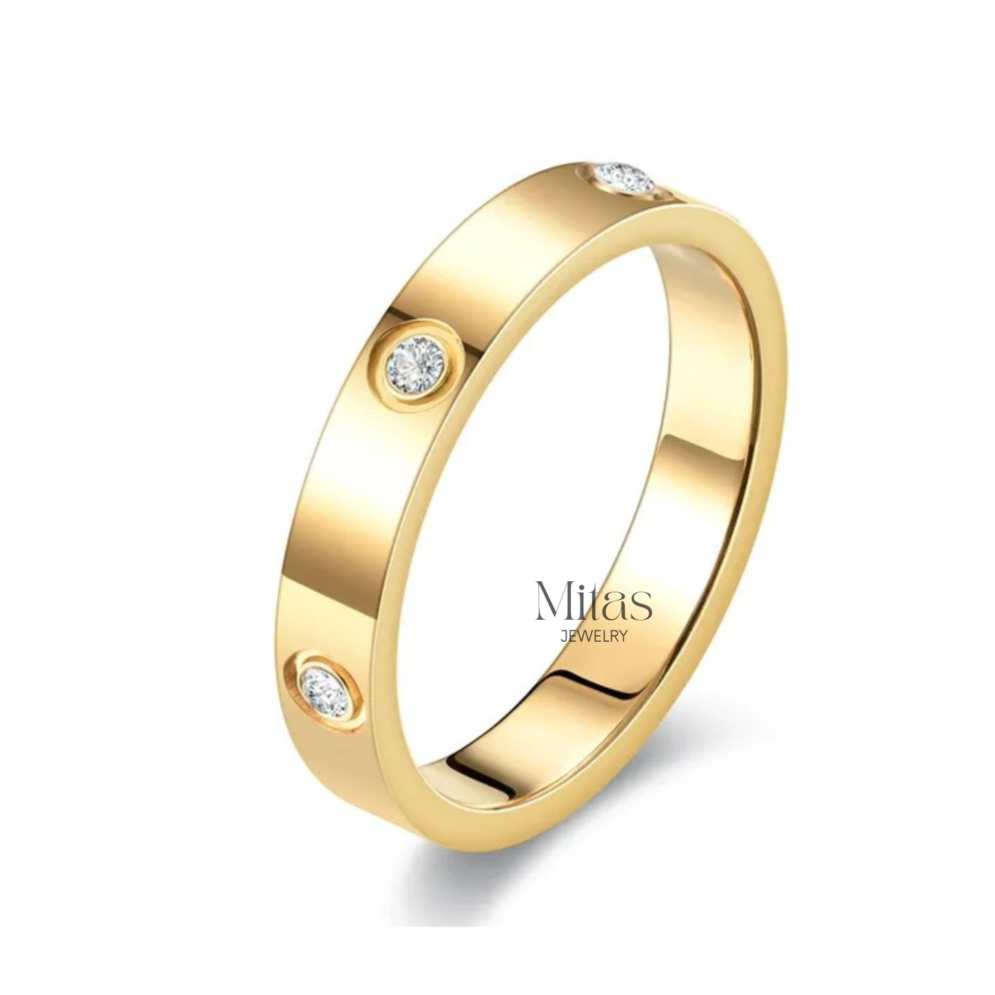 Anillo Dorado - Brushed Finish