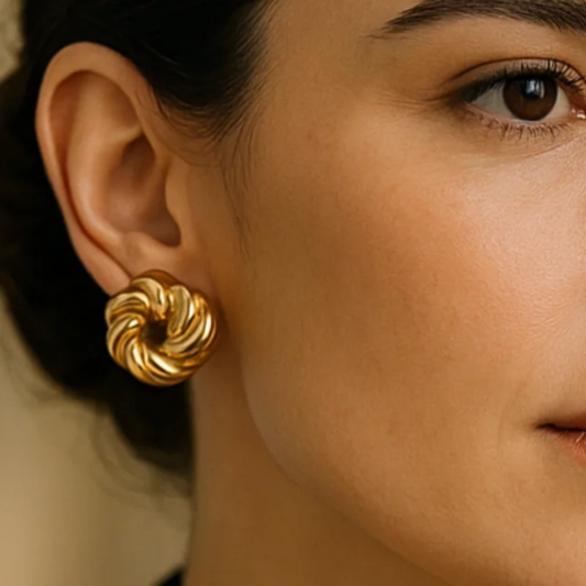 Aretes Circulares Dorados