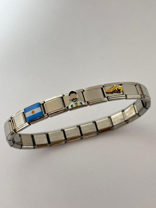 Charm Plateado Messi