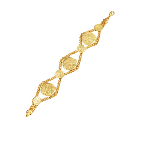 Brazalete Monedas Dorado