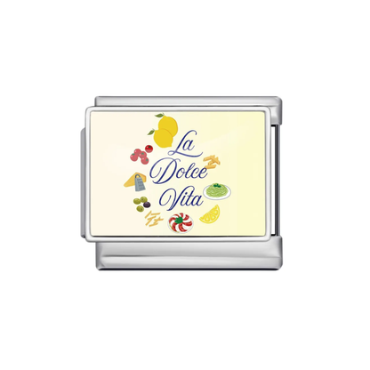 La Dolce Vita Charm- Plateado y Dorado
