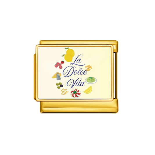 La Dolce Vita Charm- Plateado y Dorado