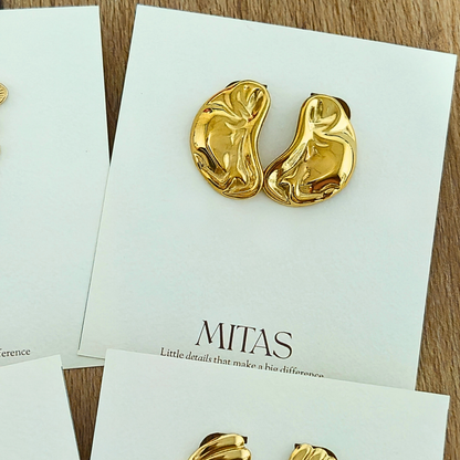 Aretes Gota Dorados