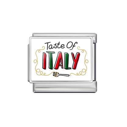 Taste Of Italy Charm Plateado & Dorado