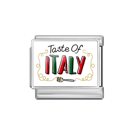 Taste Of Italy Charm Plateado & Dorado