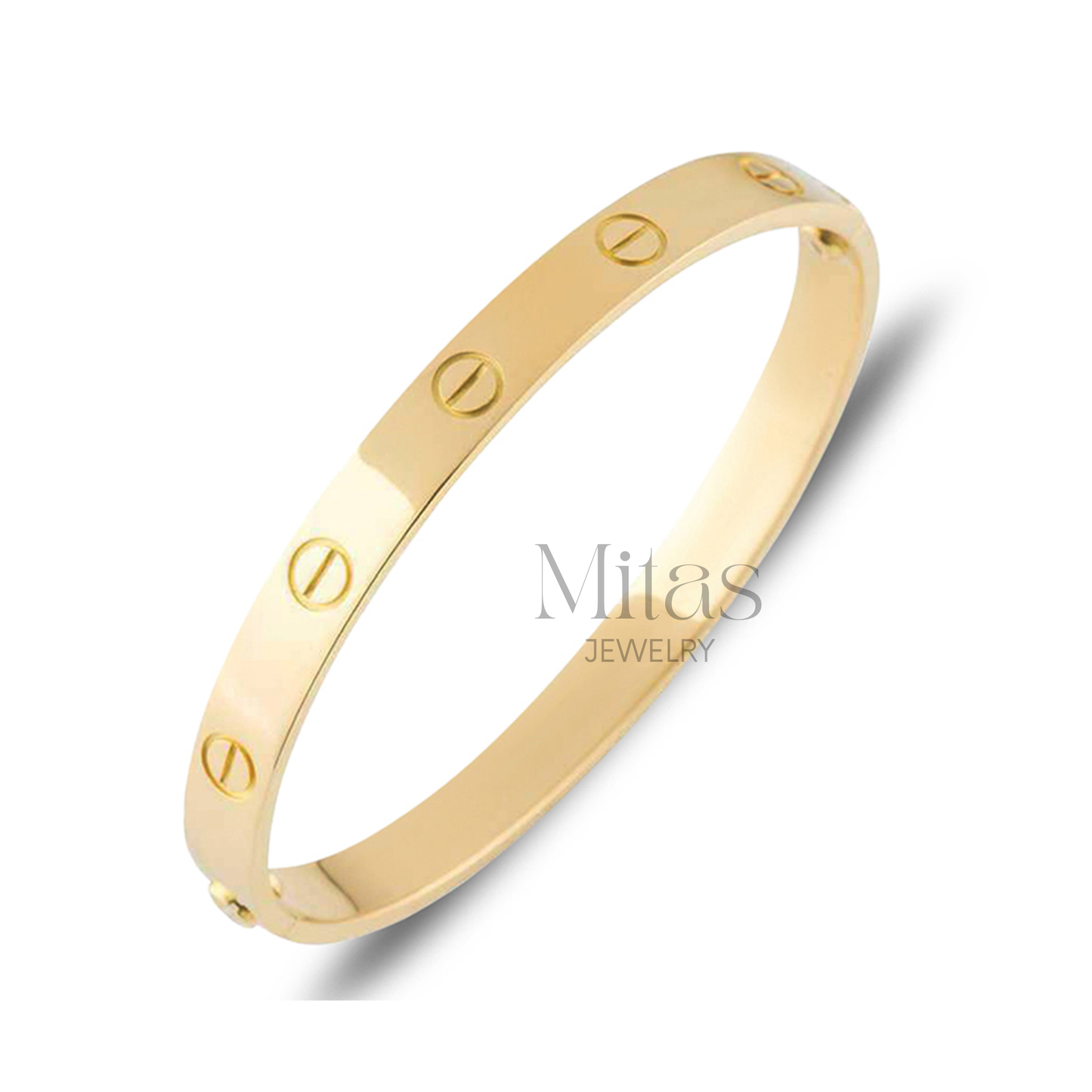Brazalete Dorado Love