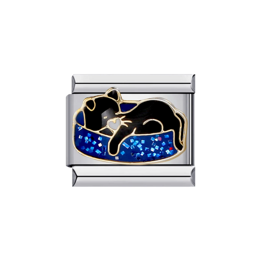 Charm Gatito- Plateado & Dorado