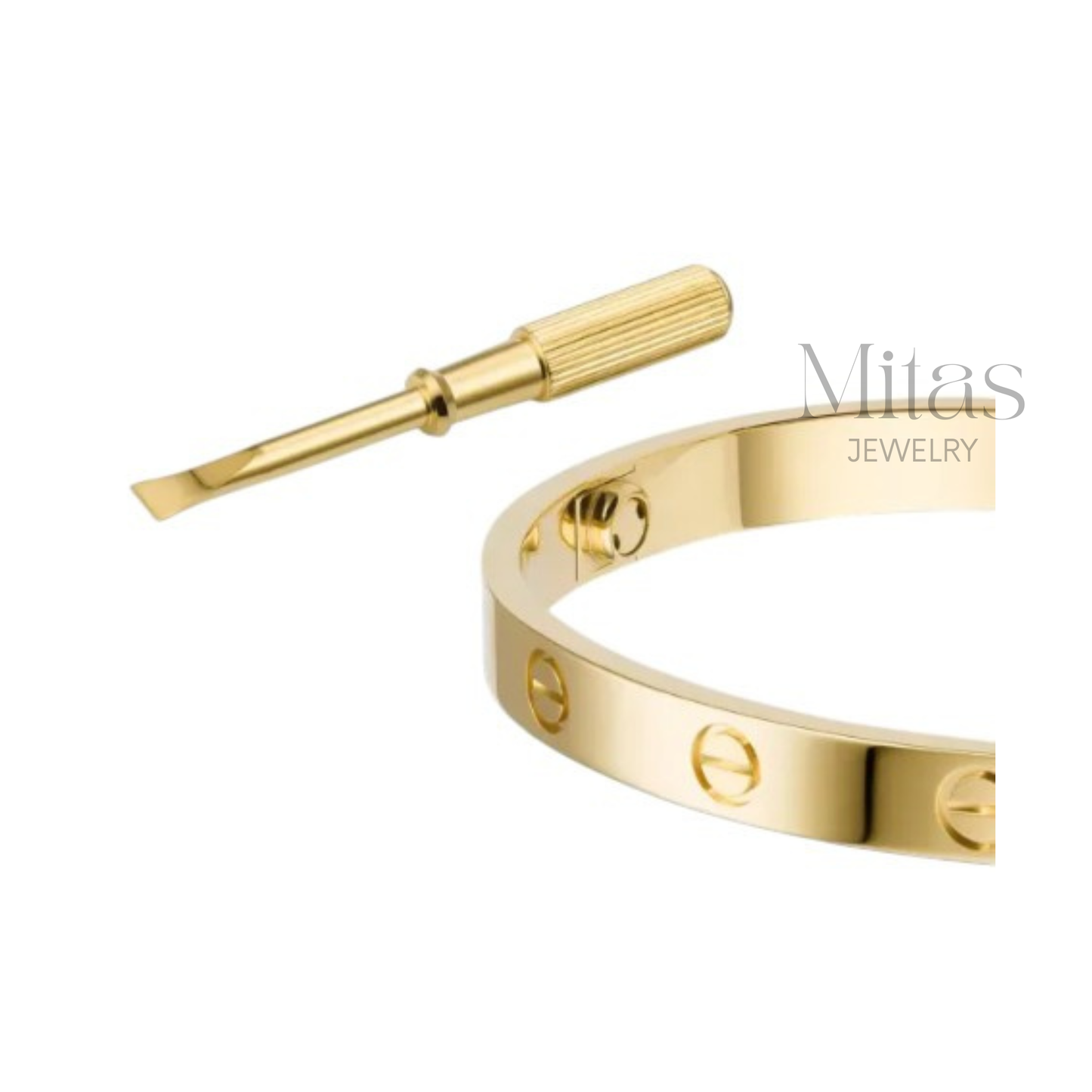 Brazalete Dorado Love