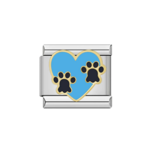 Charm Corazón y Huellitas
