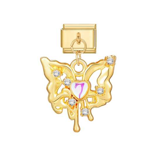 Charm Dorado Mariposa