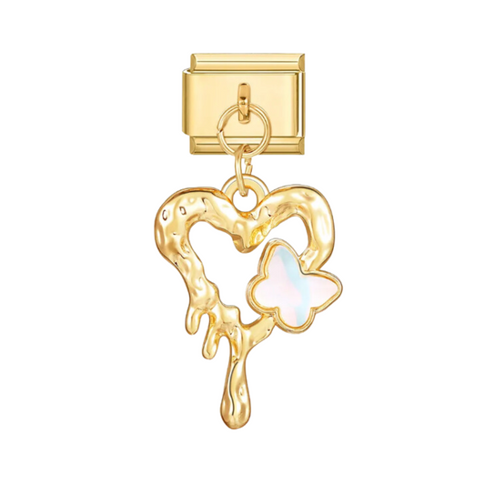 Charm Dorado Mariposas