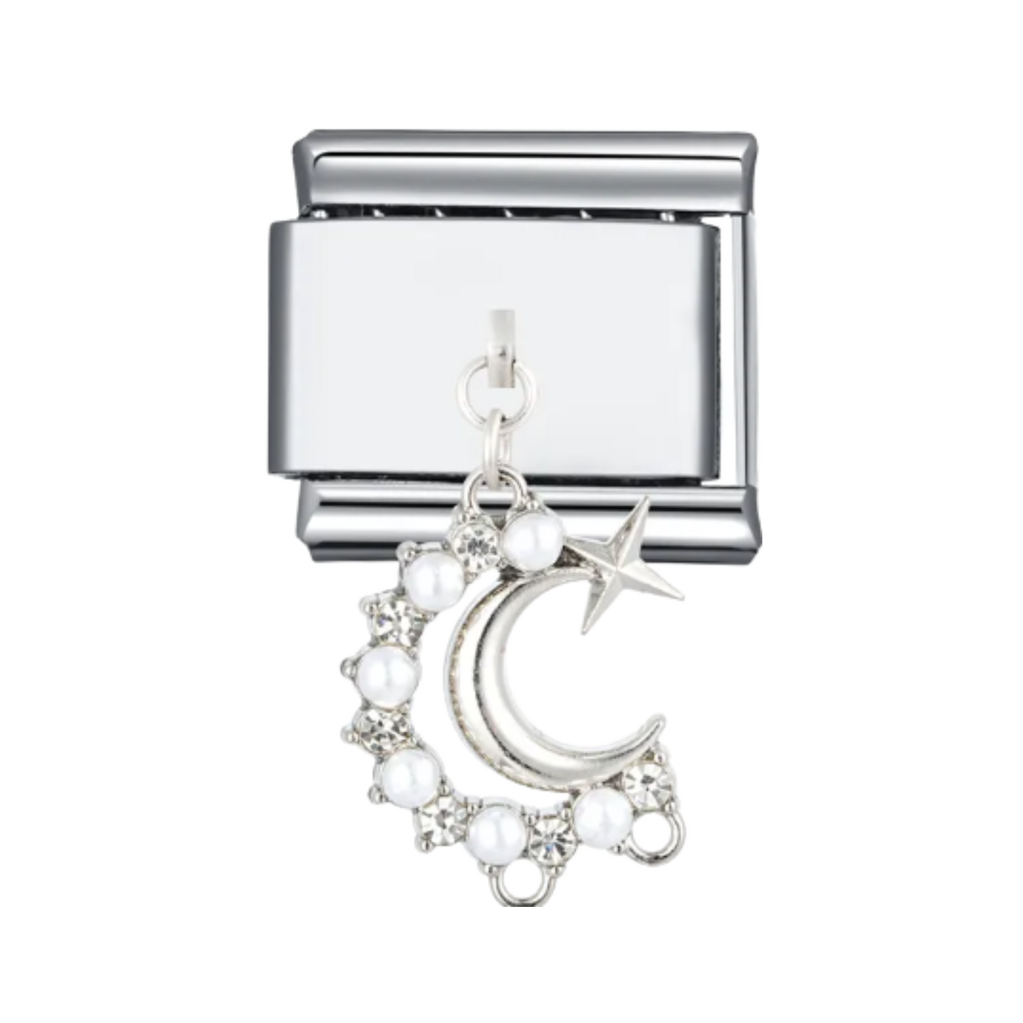 Charm Colgante Luna y Perla