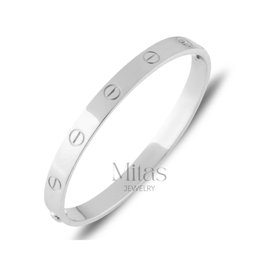 Brazalete Plateado Love