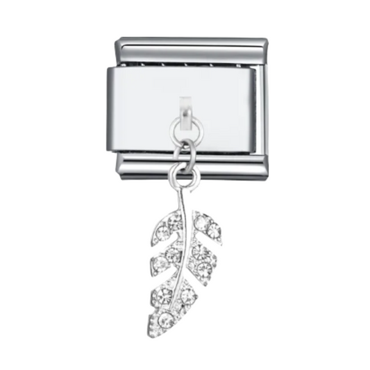 Charm Hoja y Zircones