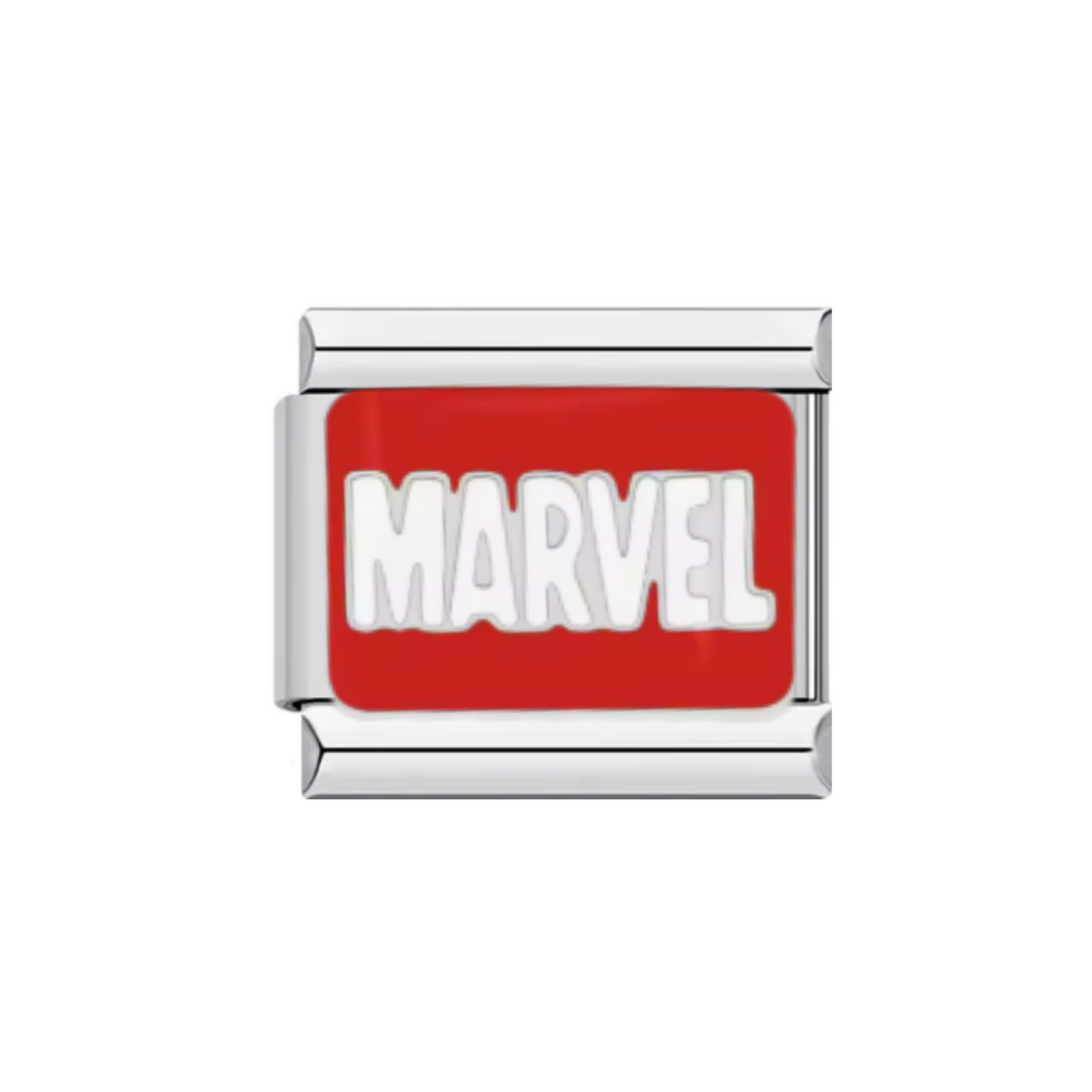 Charm Marvel Plateado y Negro
