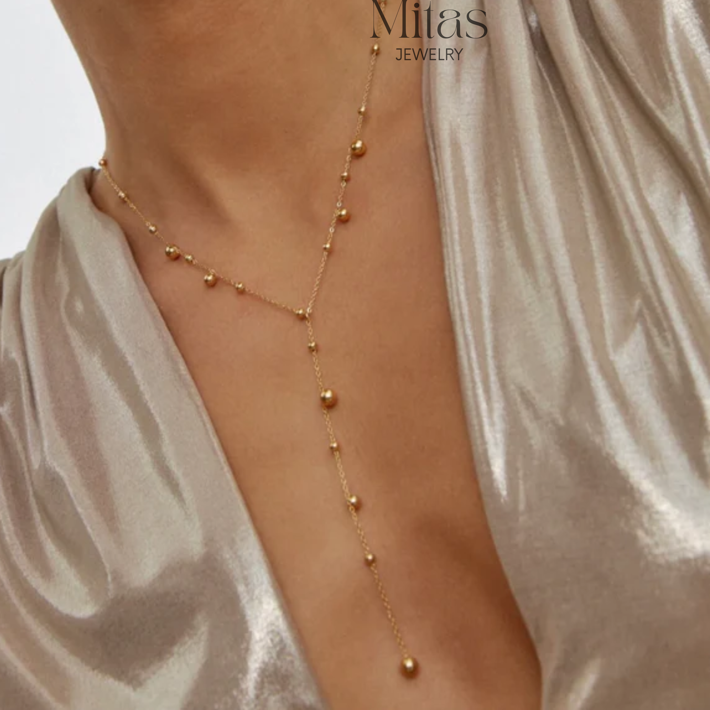 Collar Cascada Dorado