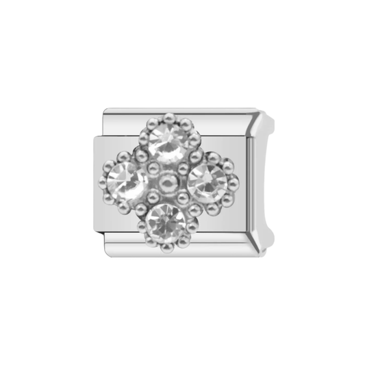 Charm Trébol y Zircones