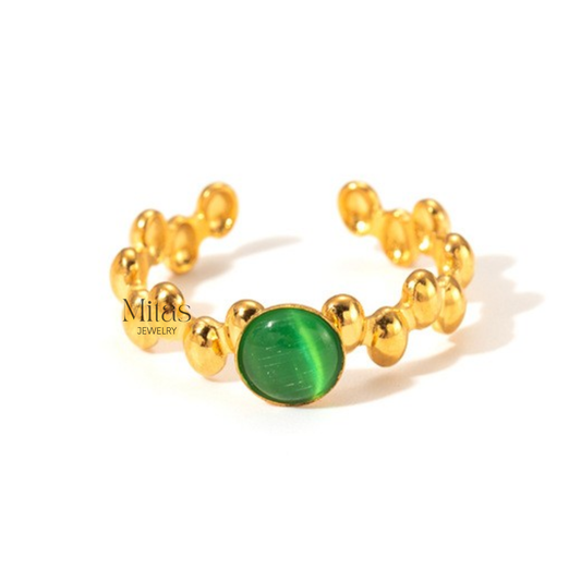 Anillo & Detalle Verde