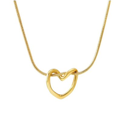 Collar Dorado Corazón