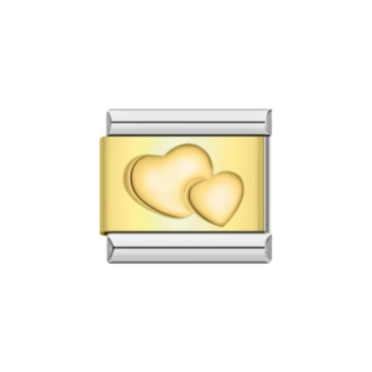 Charm Corazones Dorados