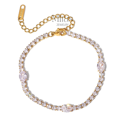 Brazalete Tennis Detalles Ovalados
