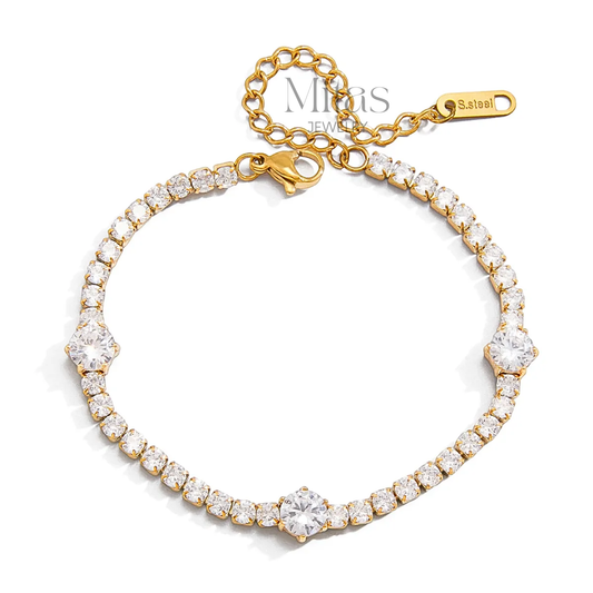 Brazalete Tennis Detalles Circulares