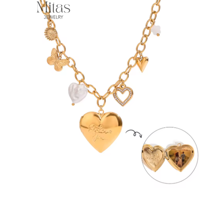 Collar Charm y Relicario