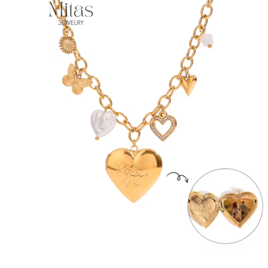 Collar Charm y Relicario