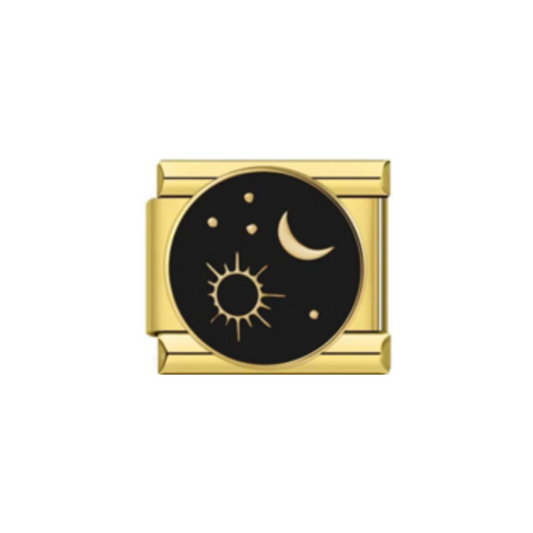 Charm Dorado Luna y Sol