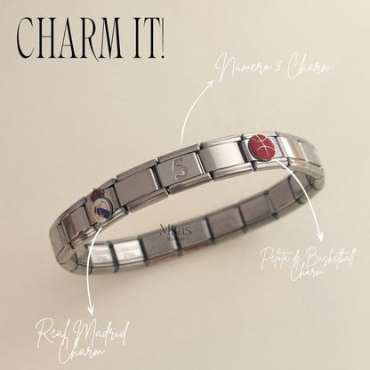 Brazalete Italiano Plateado