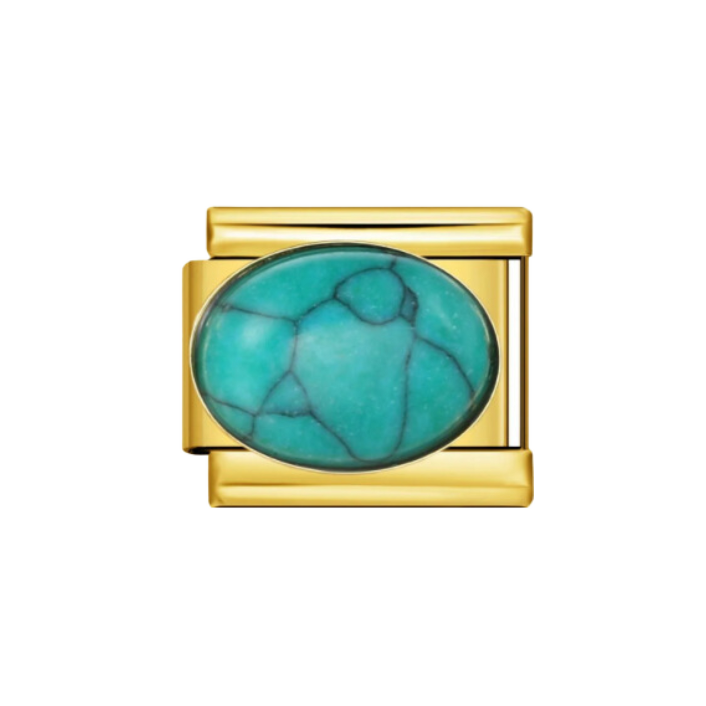 Charm Dorado Piedra de Colores