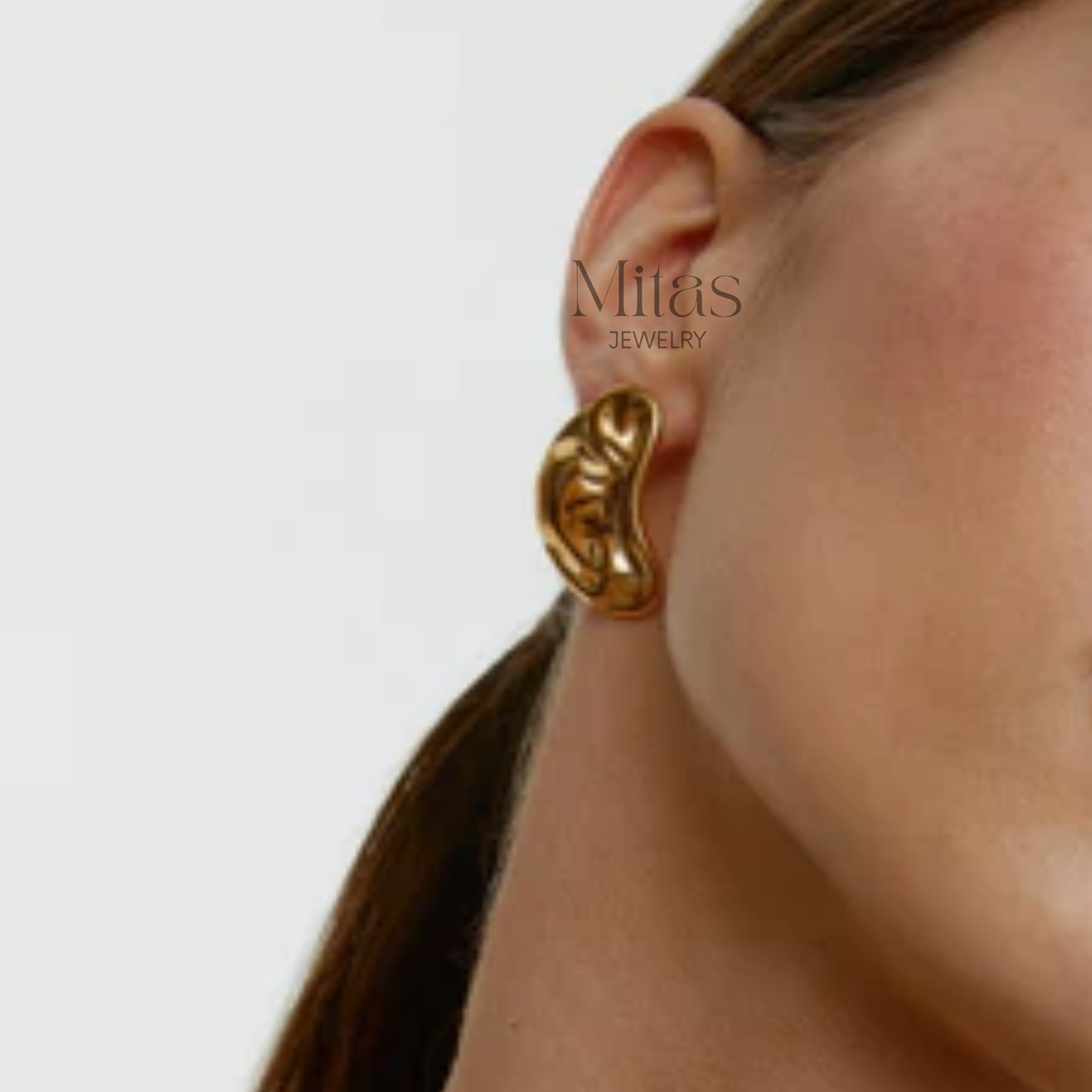 Aretes Gota Dorados
