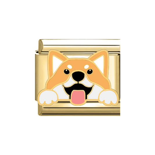 Shiba Inu Charm Dorado