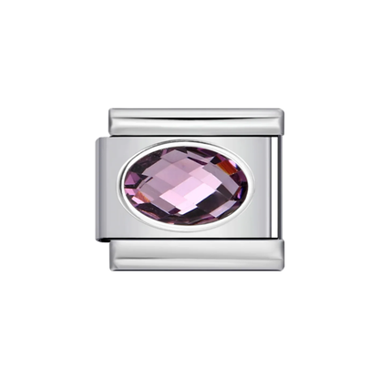 Charm Plateado Piedras de Colores